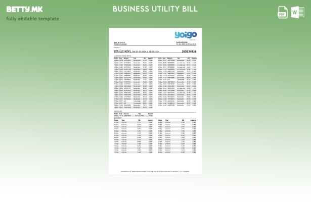 Страна за сметки за интернет бизнис Yoigo во Шпанија